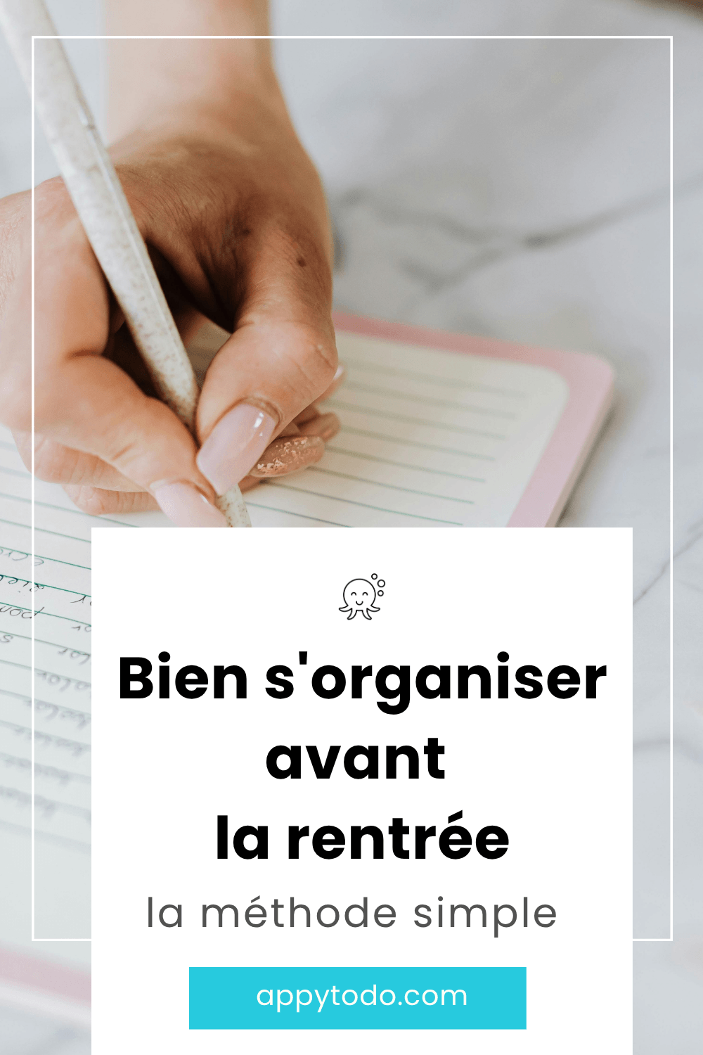 Comment préparer la rentrée et éviter le rush au dernier moment ? Voici une check-liste pour vivre votre rentrée au travail et celle de vos enfants à l'école plus sereinement. Ceci est un article de appytodo, le coup de pouce pour une vie pro et perso épanouie. via @catherineappytodo