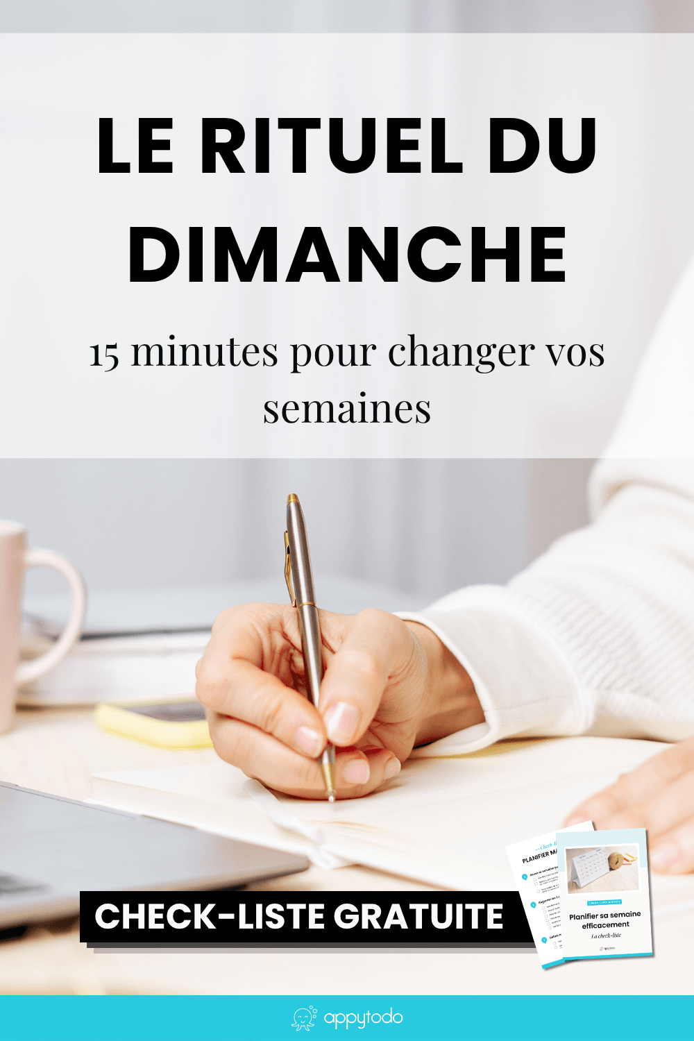 Comment planifier sa semaine ? Découvrez la check-liste gratuite de appytodo avec les étapes pas à pas pour planifier votre semaine efficacement afin d'aborder vos semaines avec l'esprit plus clair et plus léger. #planifier #semaine #check-liste #agenda via @catherineappytodo